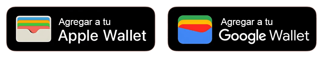 Agregar a Apple Wallet y Google Wallet